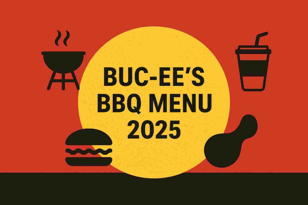 Buc-ees BBQ menu