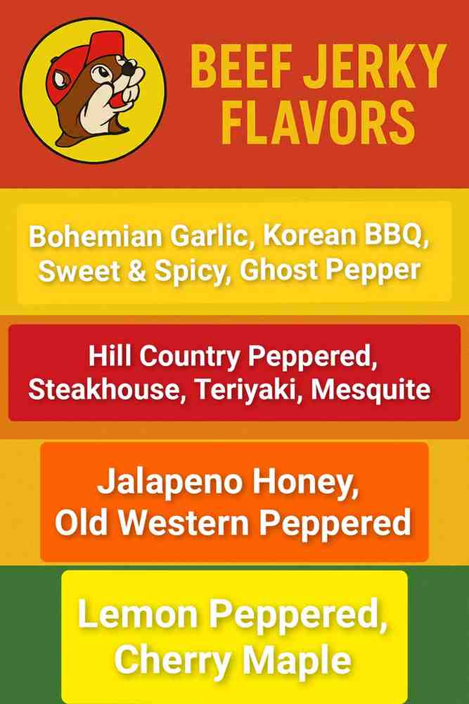 Buc-ee’s Beef Jerky Flavors and Prices 2 Buc-ee’s Beef Jerky Flavors