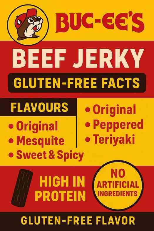 Buc-ee’s Beef Jerky Flavors and Prices 4 Buc-ee’s Beef Jerky gluton free options